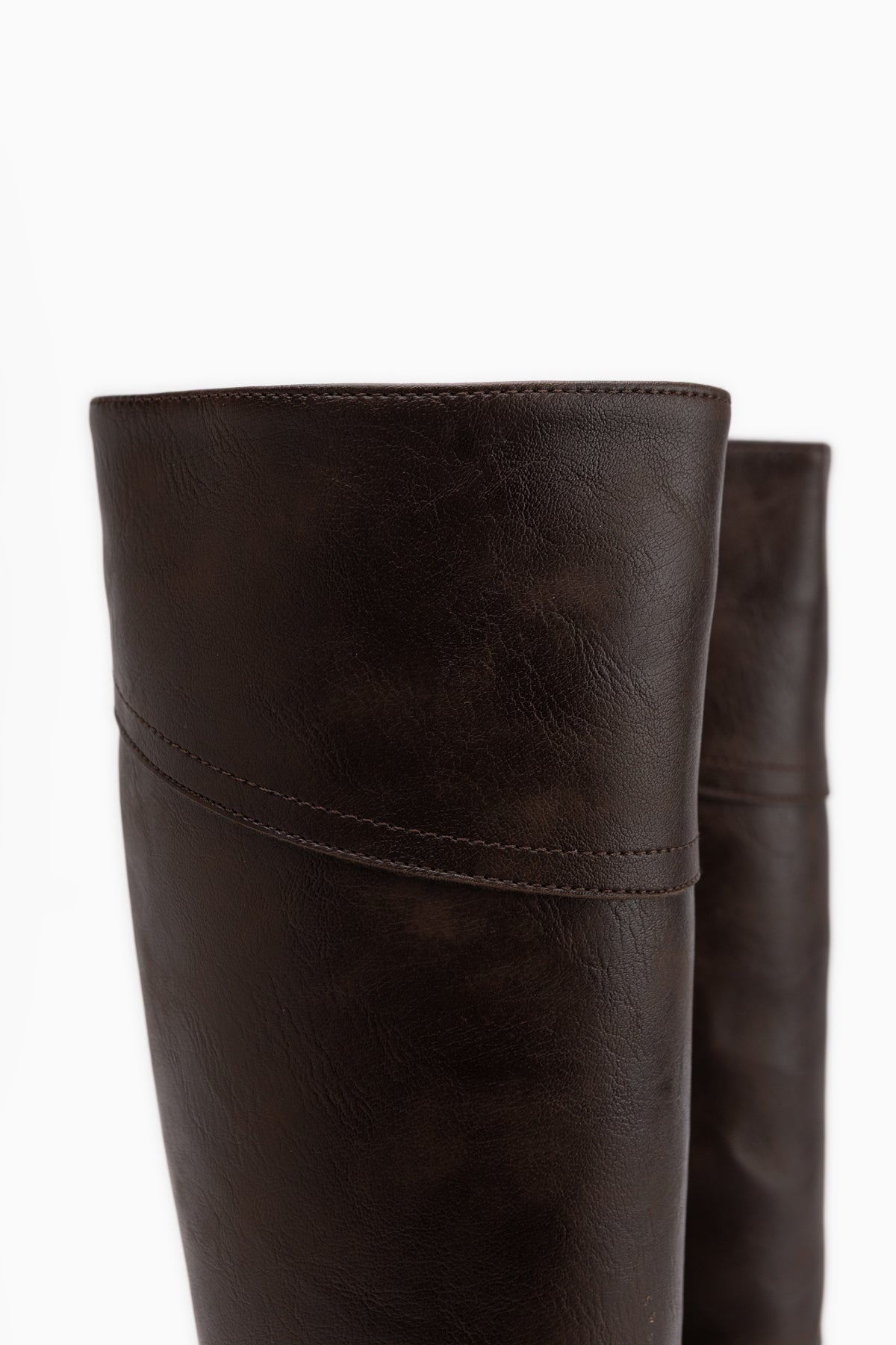 Hope Brown Buckled Thick Heeled Women’s Boots