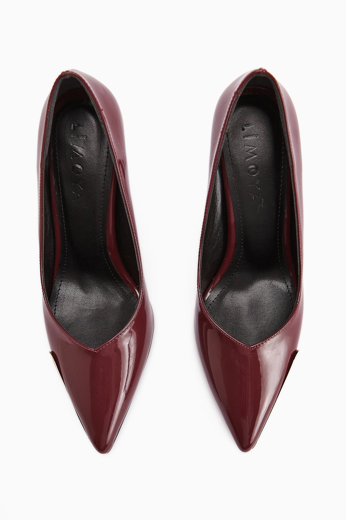 Lula Burgundy Patent Leather Pointed Toe Women’s Heeled Shoes