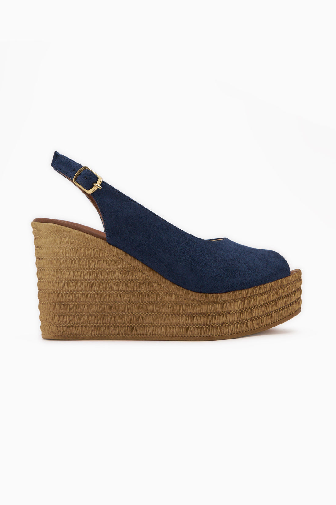 Caty Navy Suede Wedge Women’s Sandal