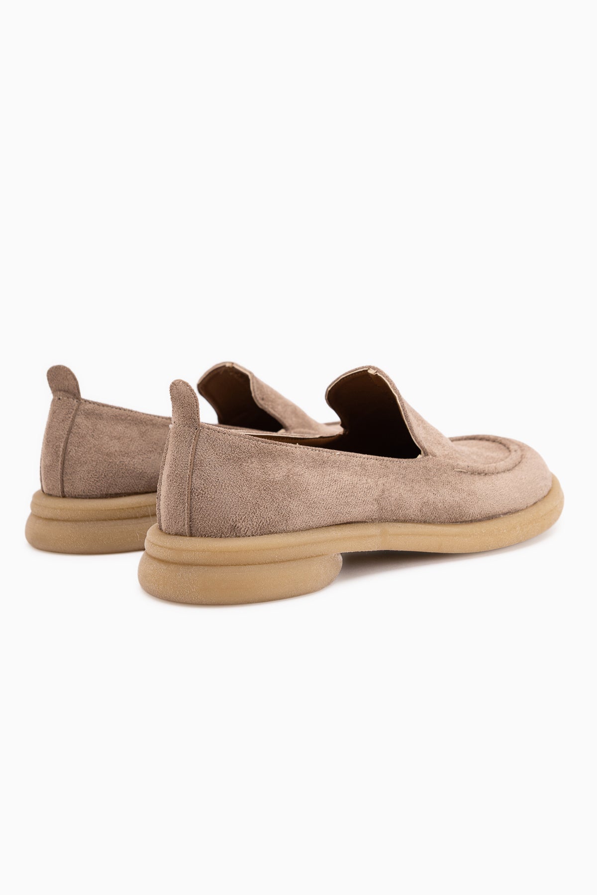 Greta Gray Suede Thick Sole Women’s Loafer