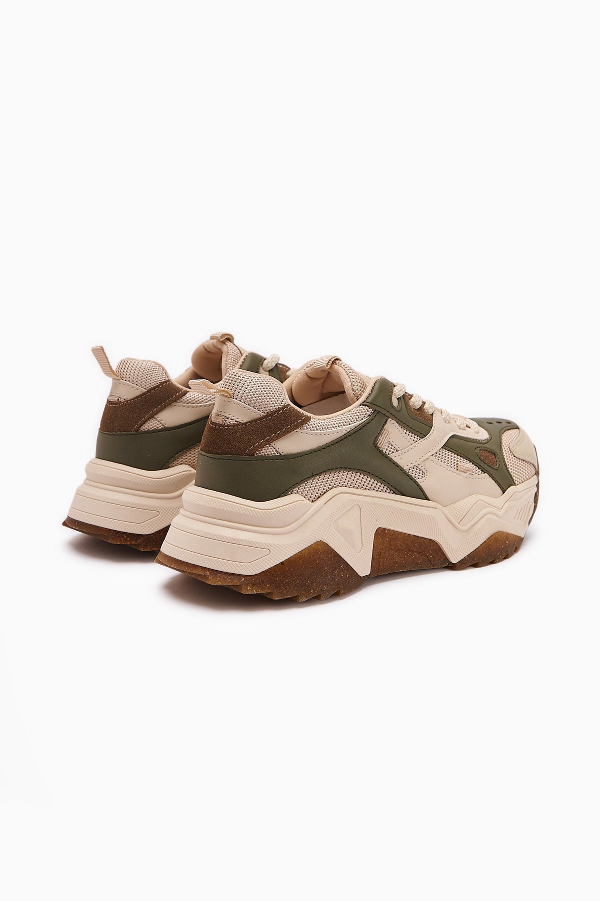 Daysi – Olive Beige Thick-Sole Sneaker (Women)