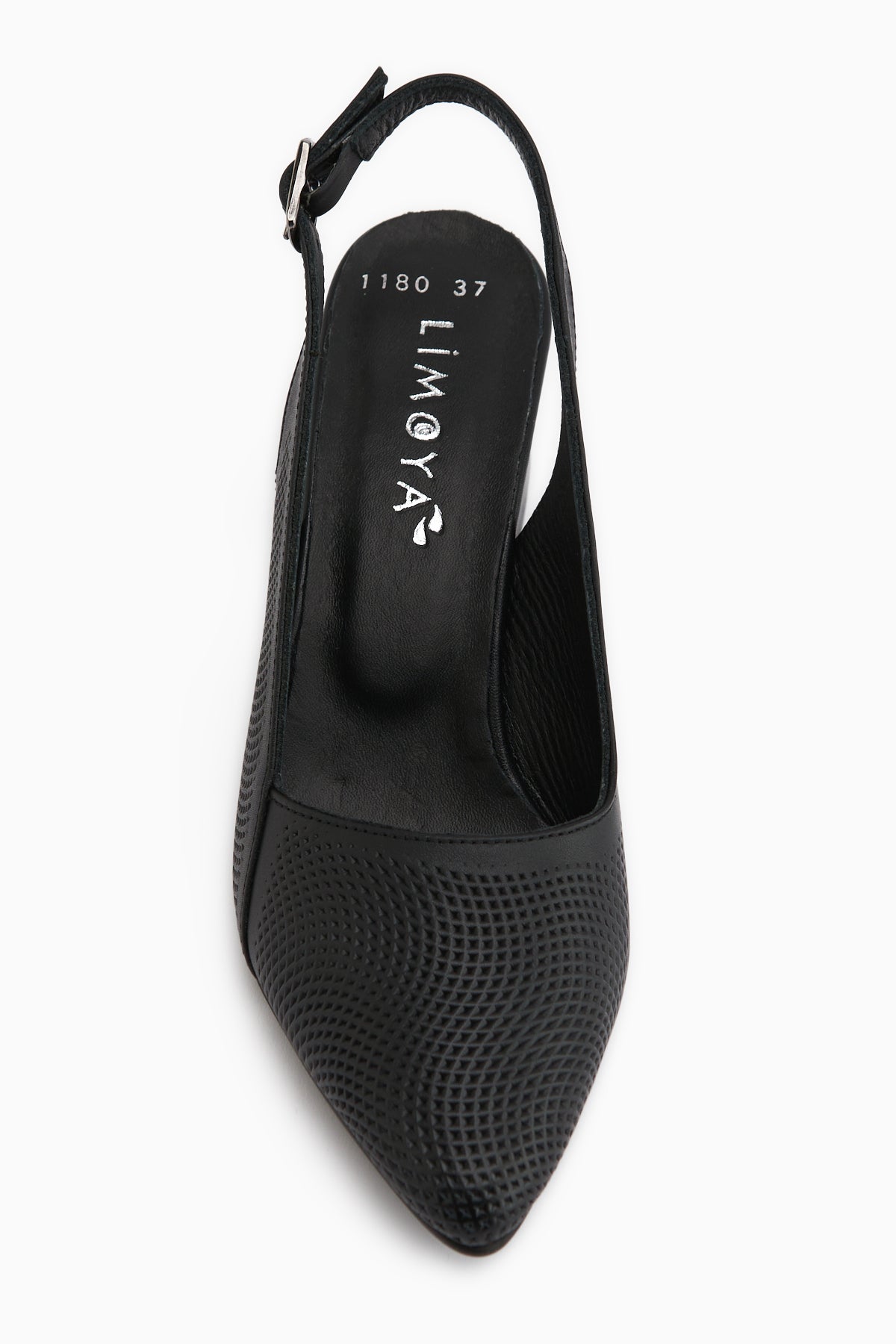 Donia Genuine Leather Black Heeled Women’s Sandal