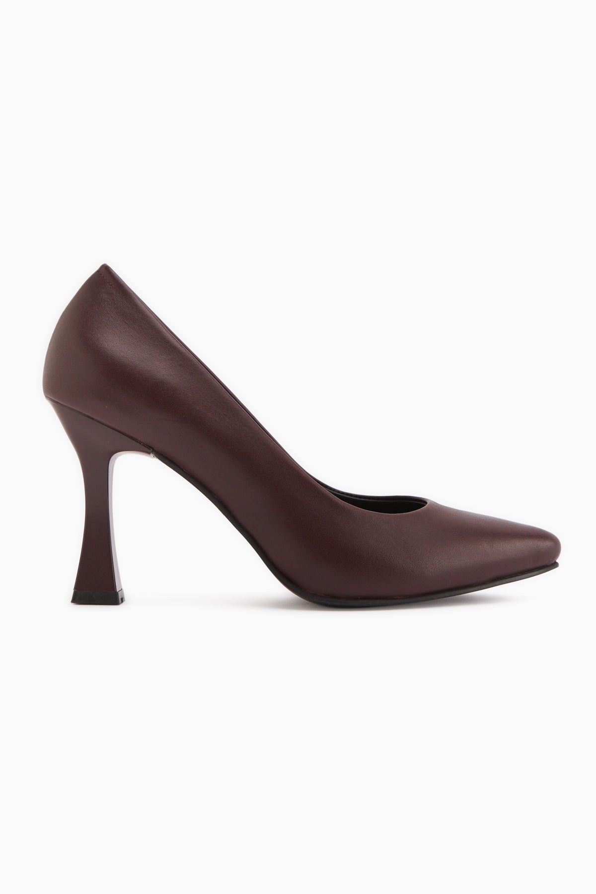 Helen Genuine Leather Burgundy Women’s Heeled Shoes Stiletto