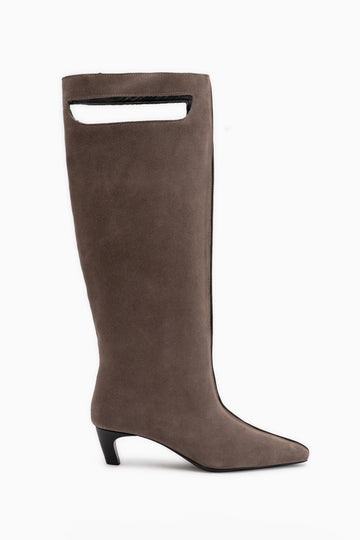 Gena Genuine Leather Mink Suede Short Heeled Women’s Boots