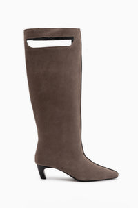 Gena Genuine Leather Mink Suede Short Heeled Women’s Boots