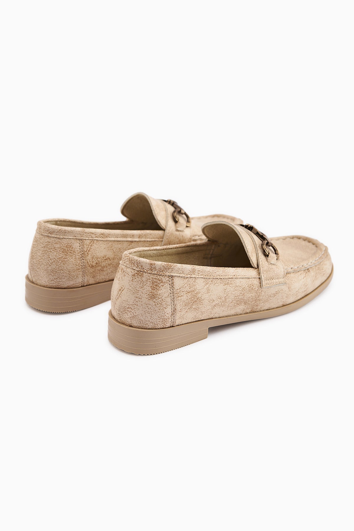 Kali – Nude Chain-Detail Loafer (Women)