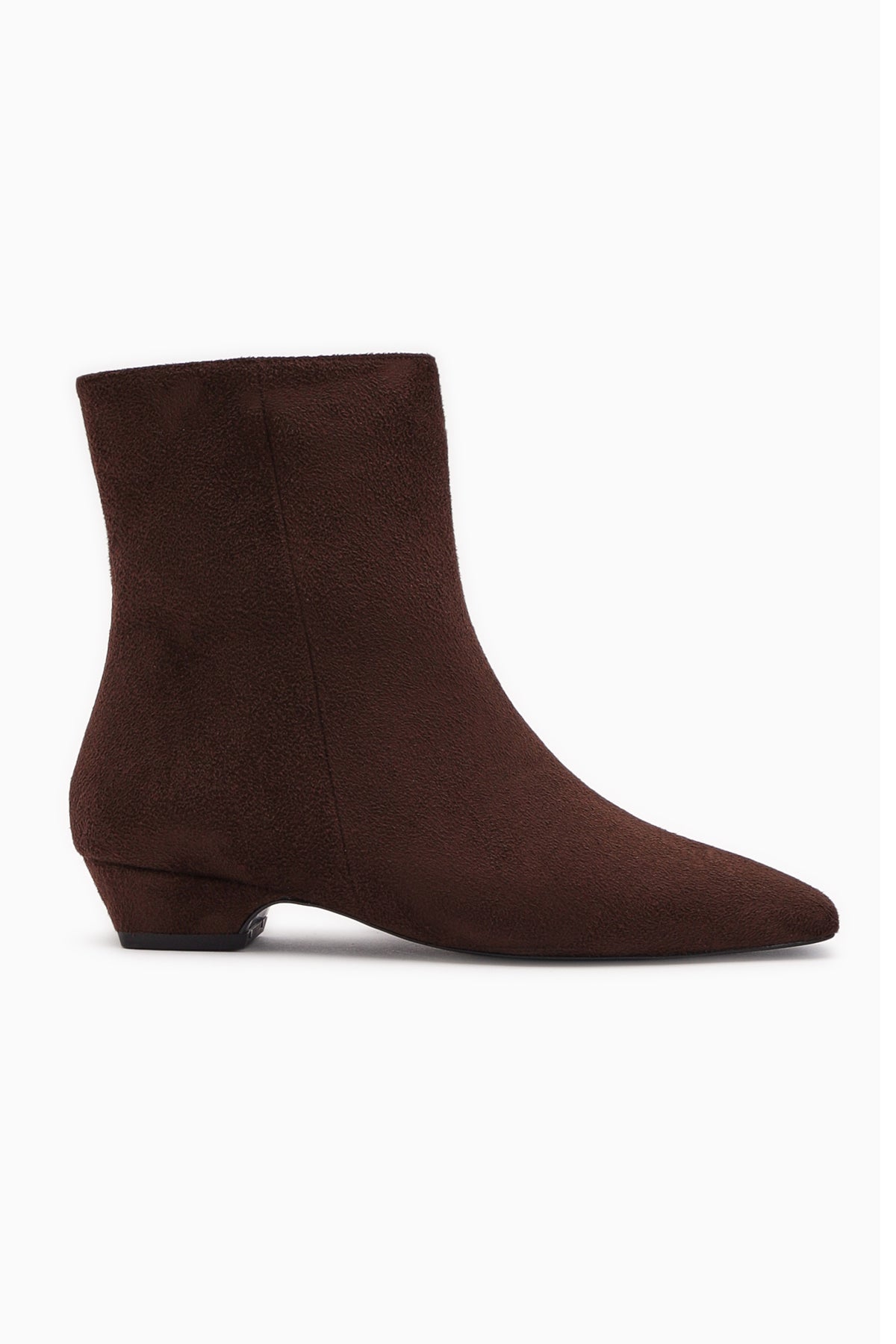 Grace Brown Suede Short Heel Square Toe Women's Boot