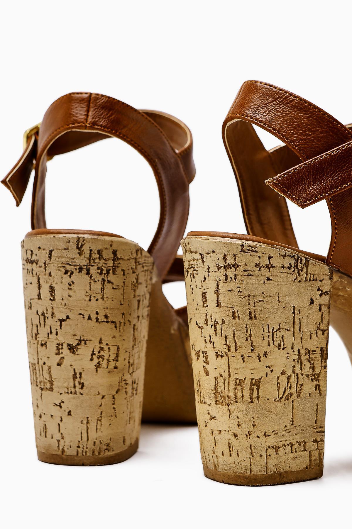 Farah Taba Platform Wedge Sandals with Leopard Detail