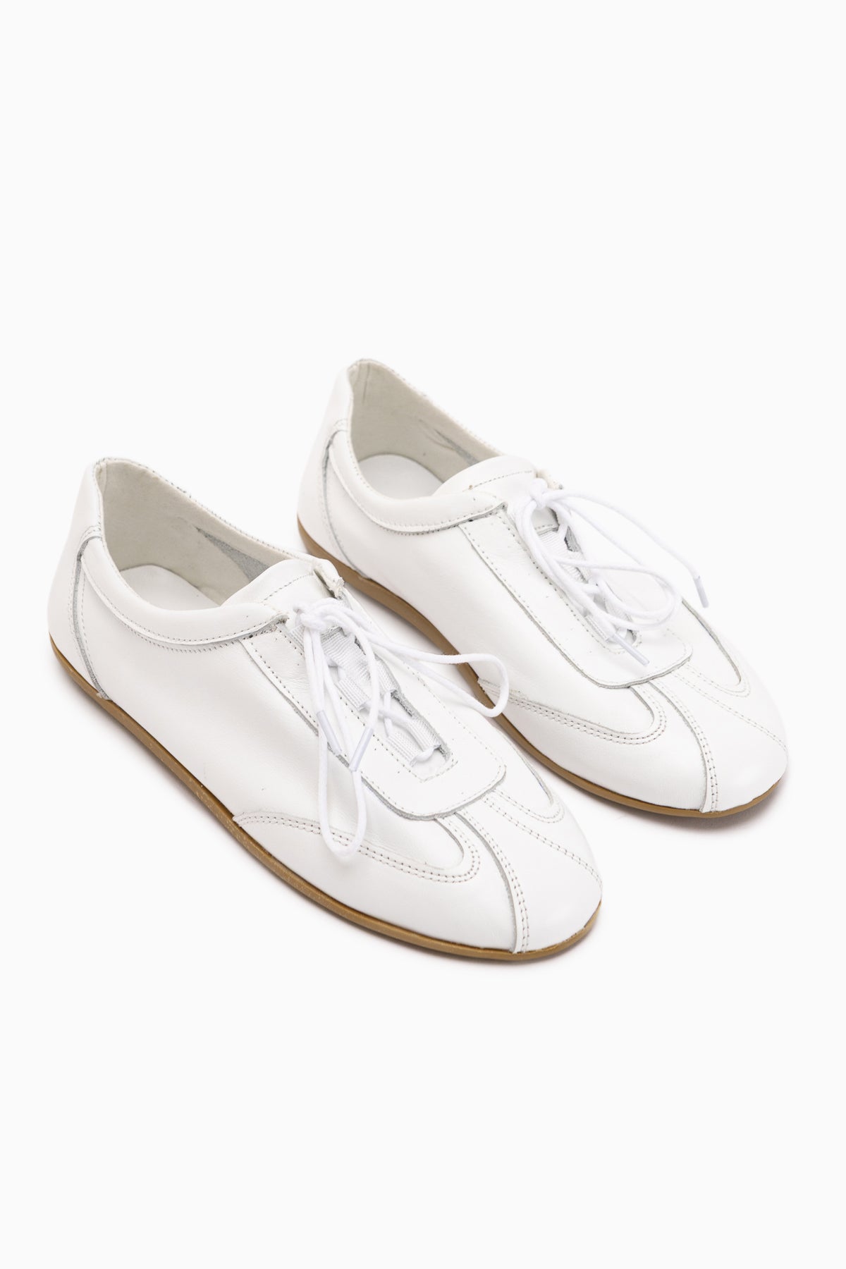 Berry Genuine Leather White Lace-Up Casual Women’s Shoes