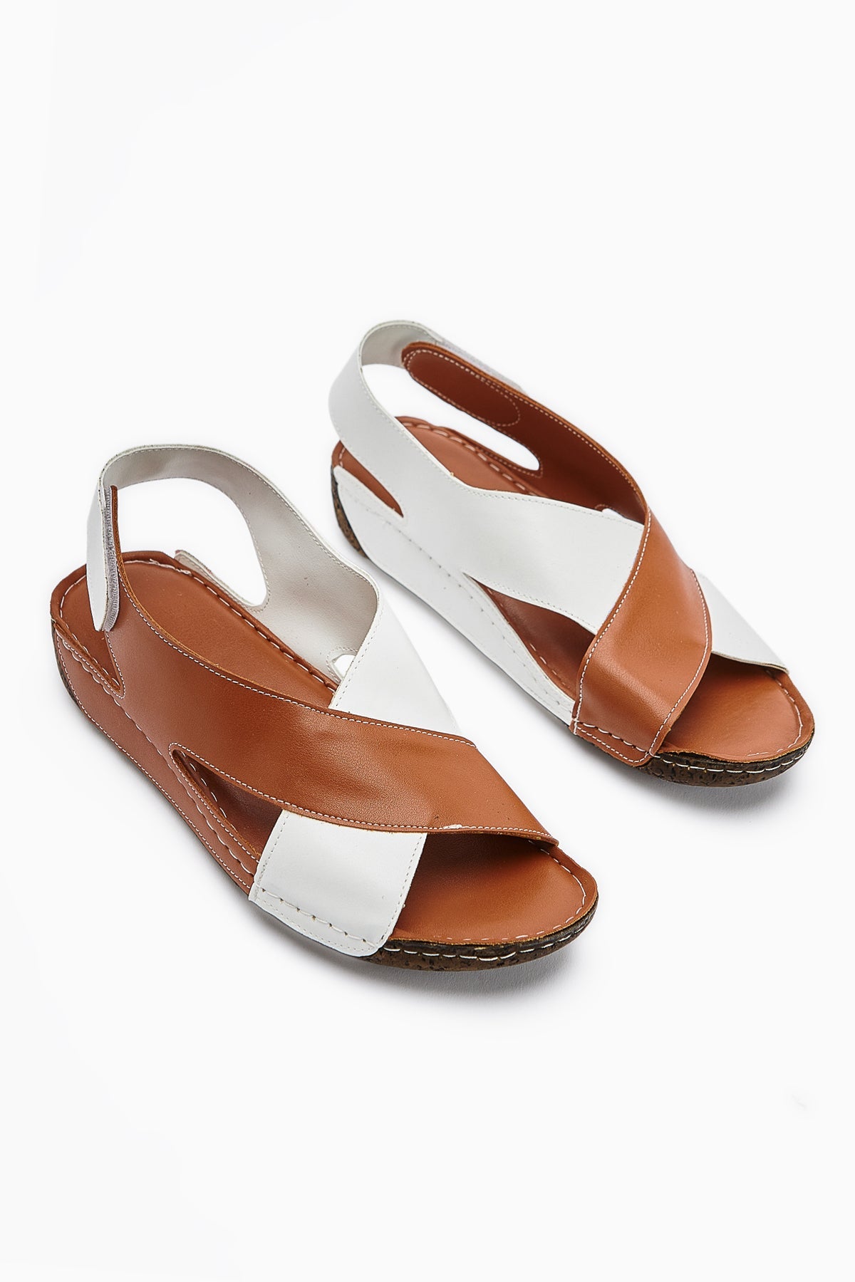 Margit – Cognac Cross-Strap Sandal (Women)