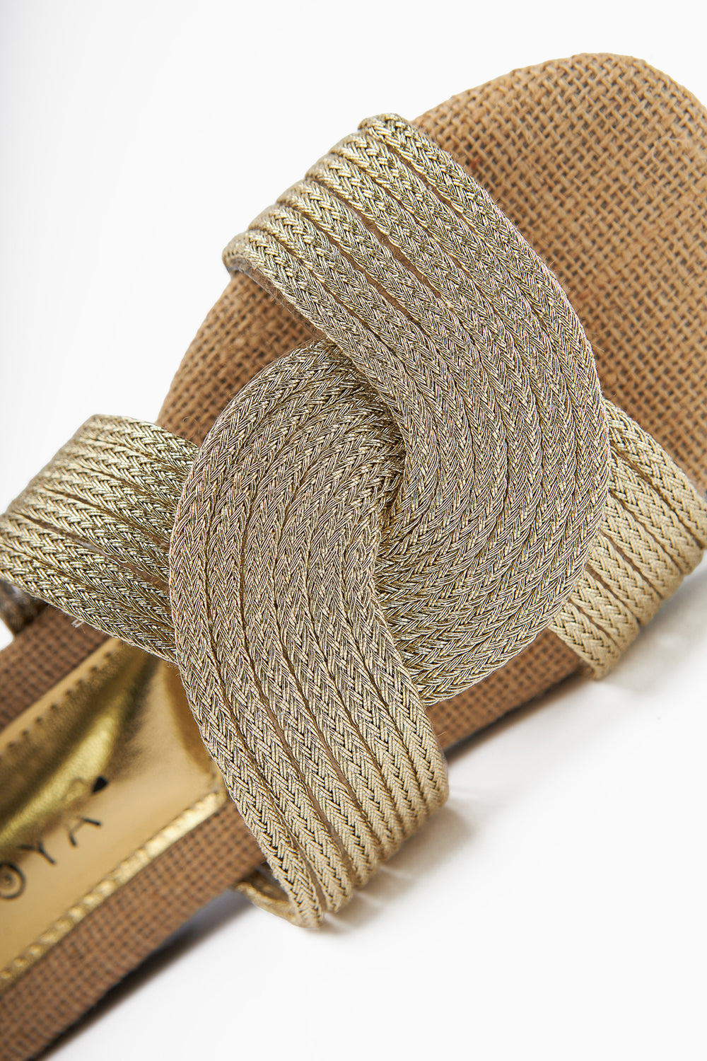 Nihaal – Straw Cross-Strap Flat-Sole Slide (Women)