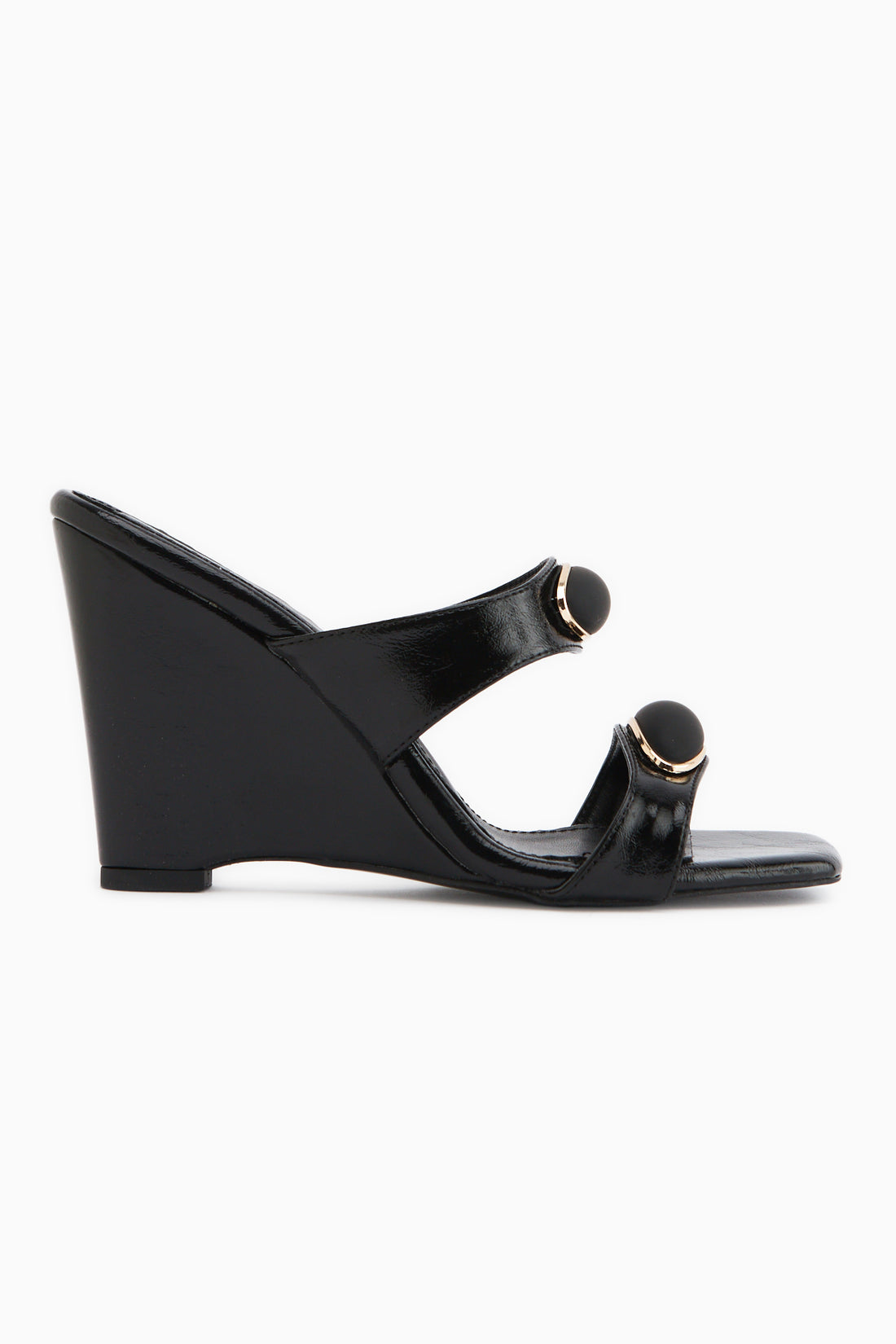 Mirsa Black Wedge Women’s Slippers