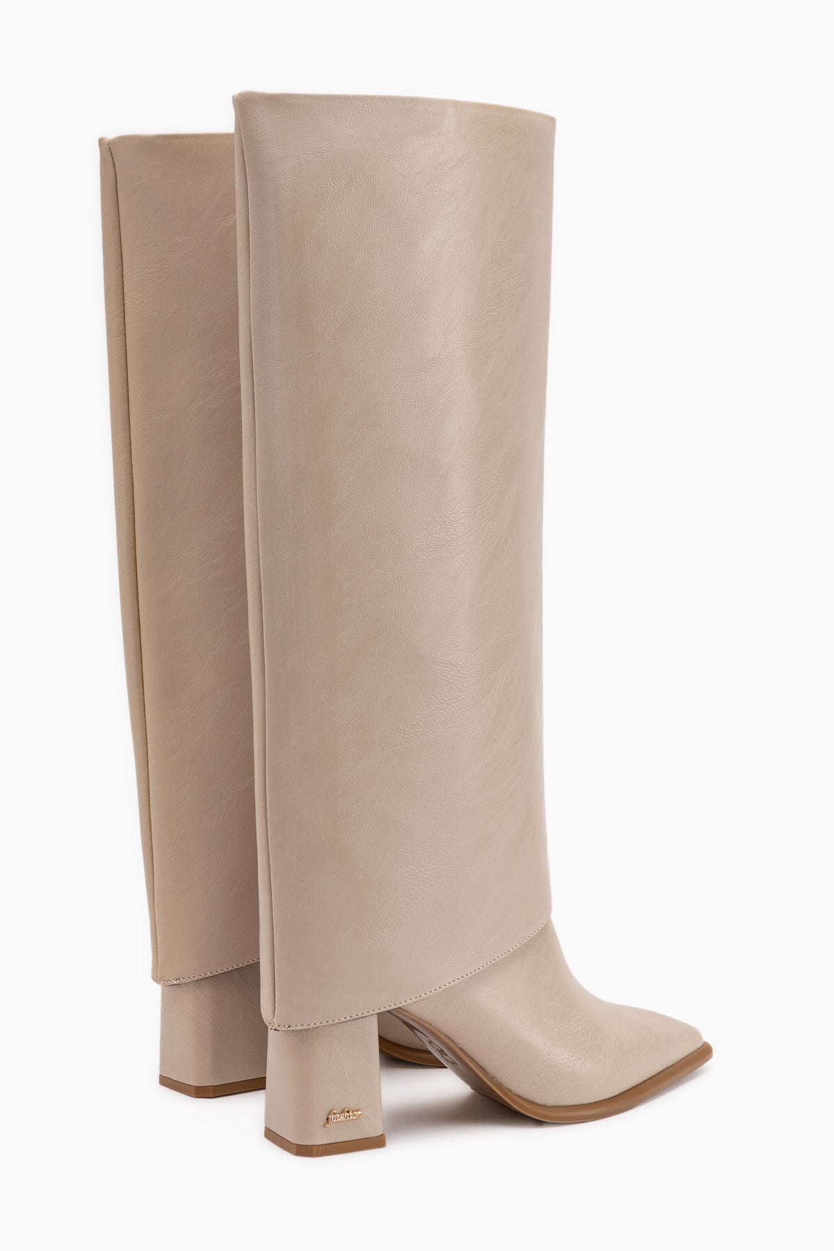 Lorie Beige Removable Cuff Women’s Boots