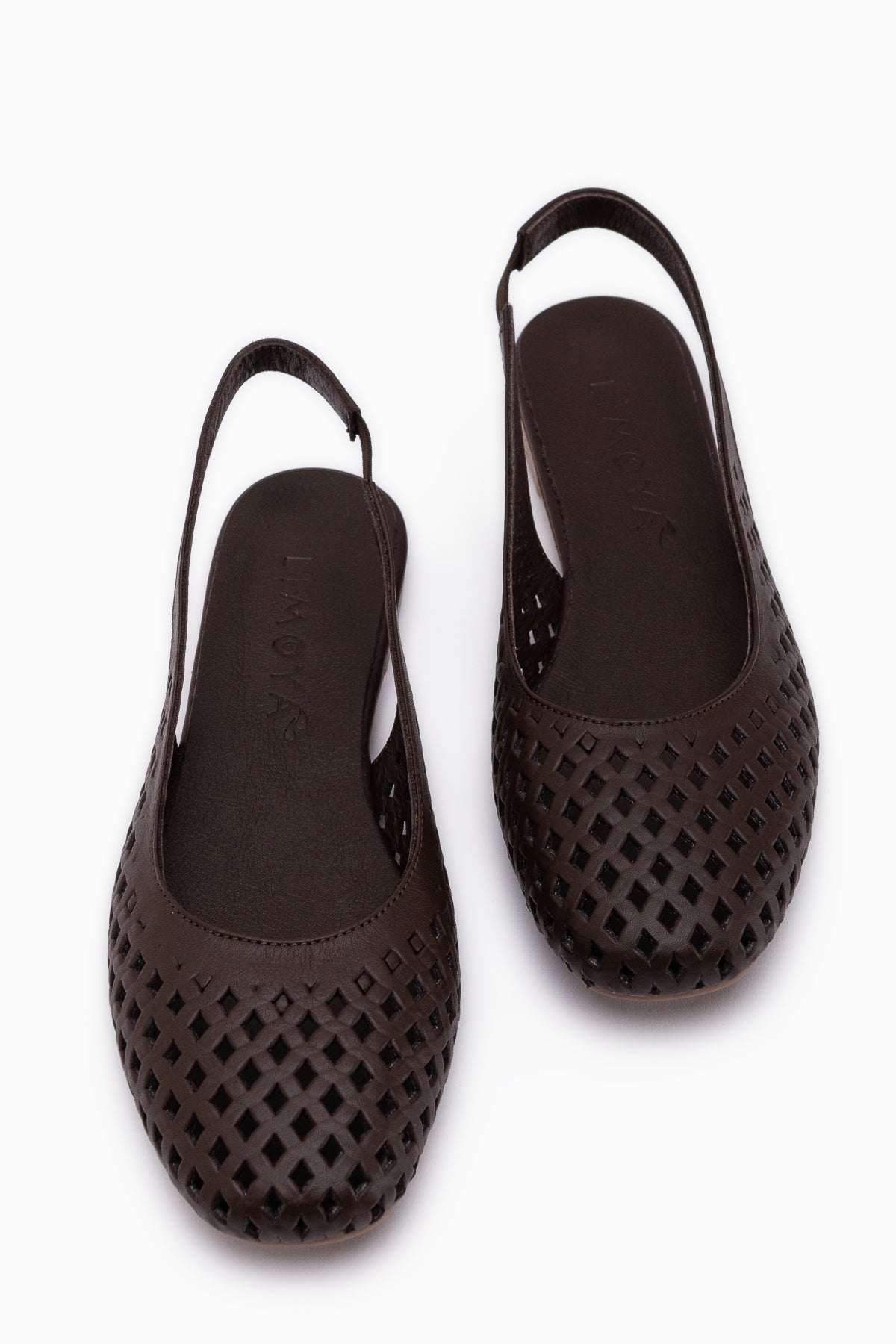 Monalis Genuine Leather Brown Elastic Women’s Sandal