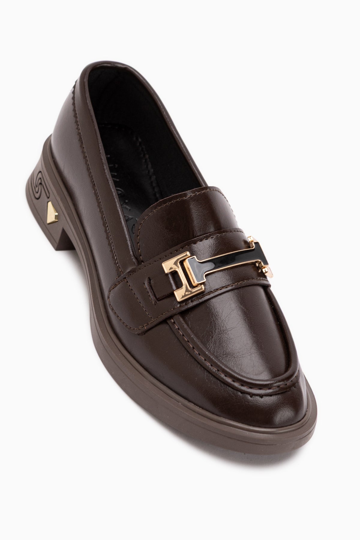 Drina Coffee Buckled Women’s Loafer Daily Shoes