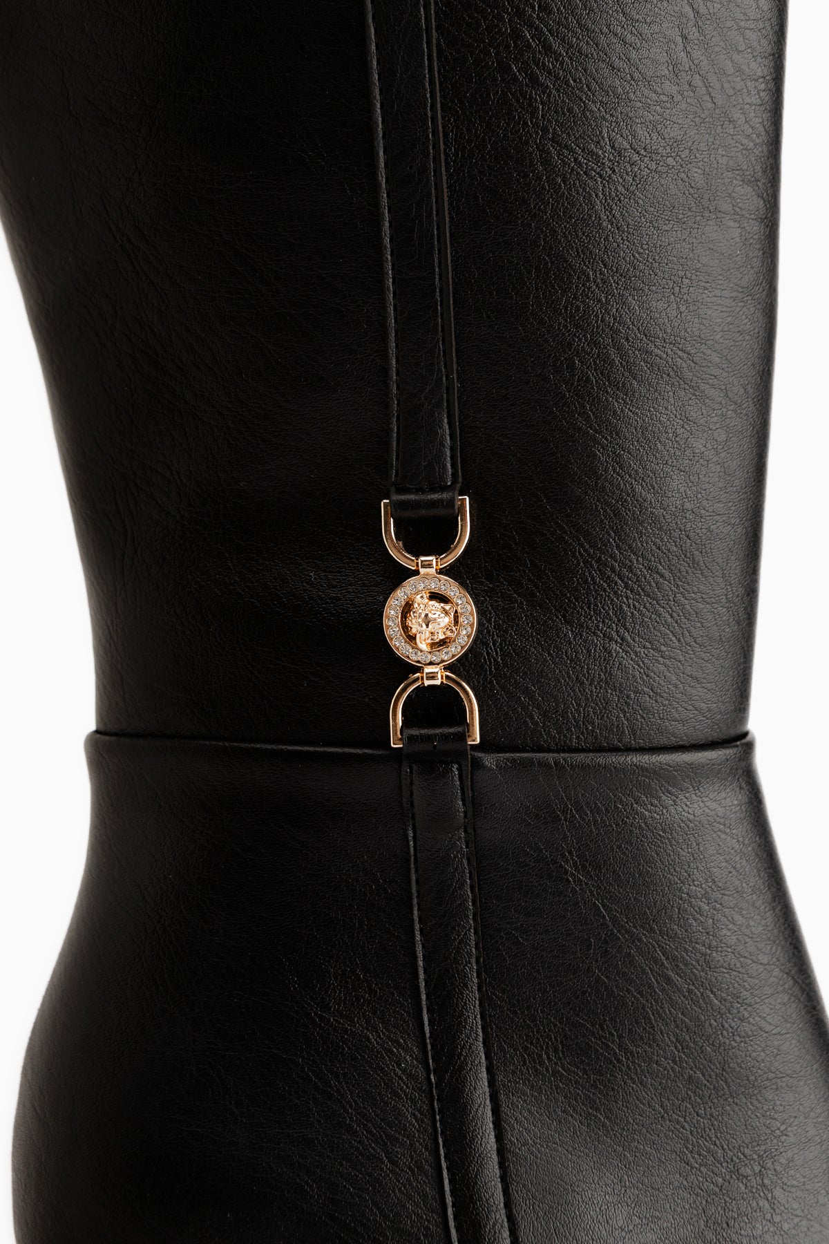 Kris Black Buckle Detailed Women’s Boots