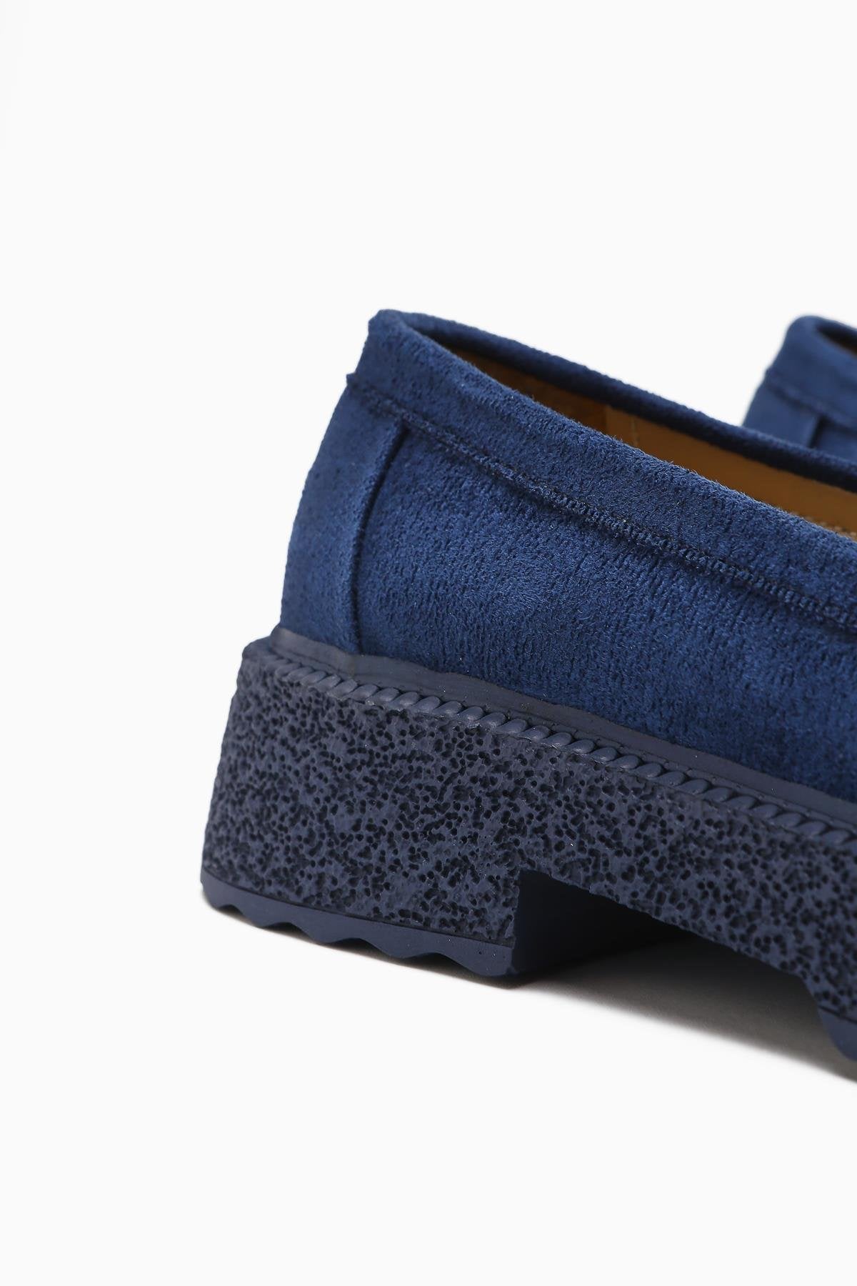 Bojan Navy Blue Suede Thick Soled Women's Casual Shoe