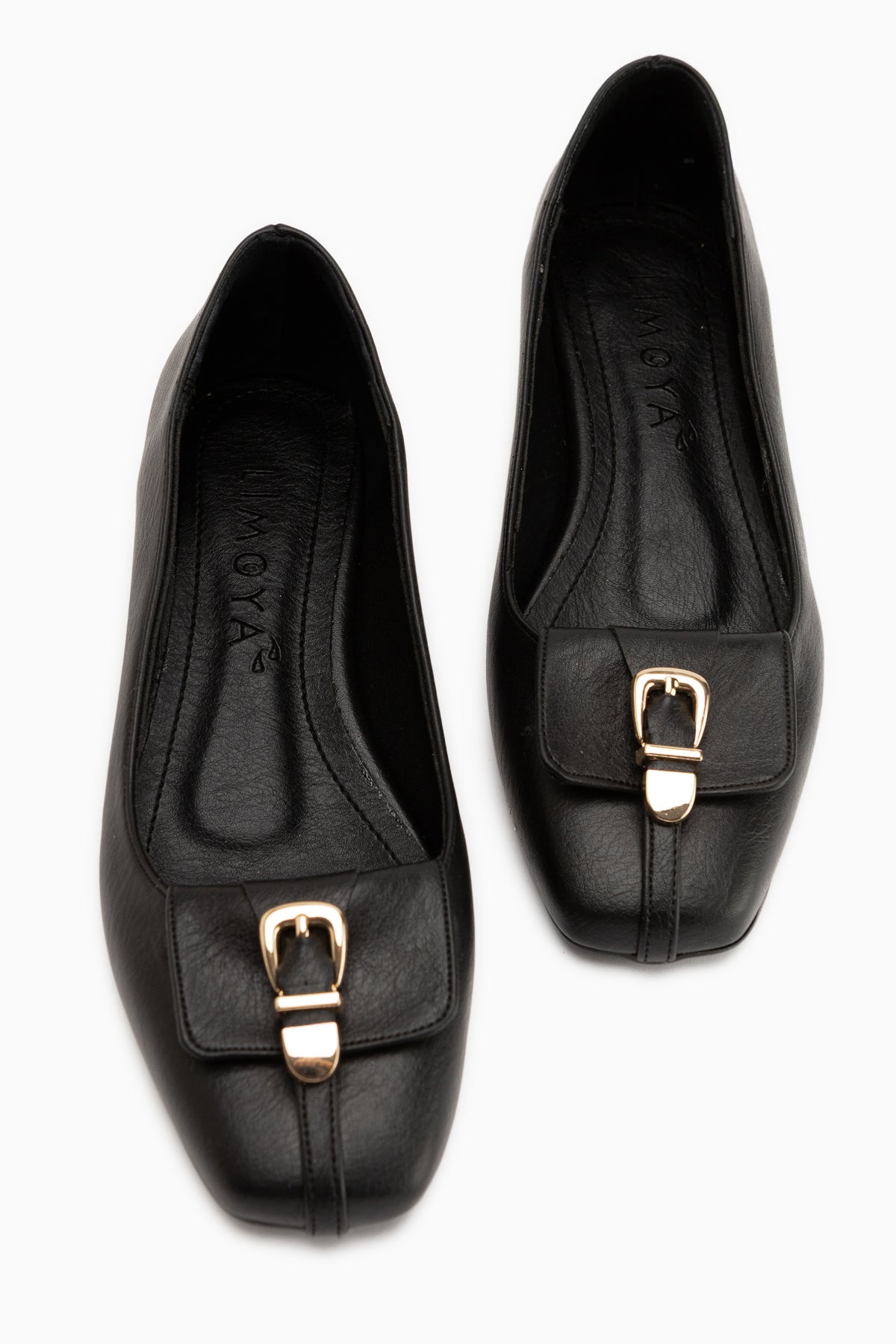Jerry Genuine Leather Black Short Heeled Women’s Shoes