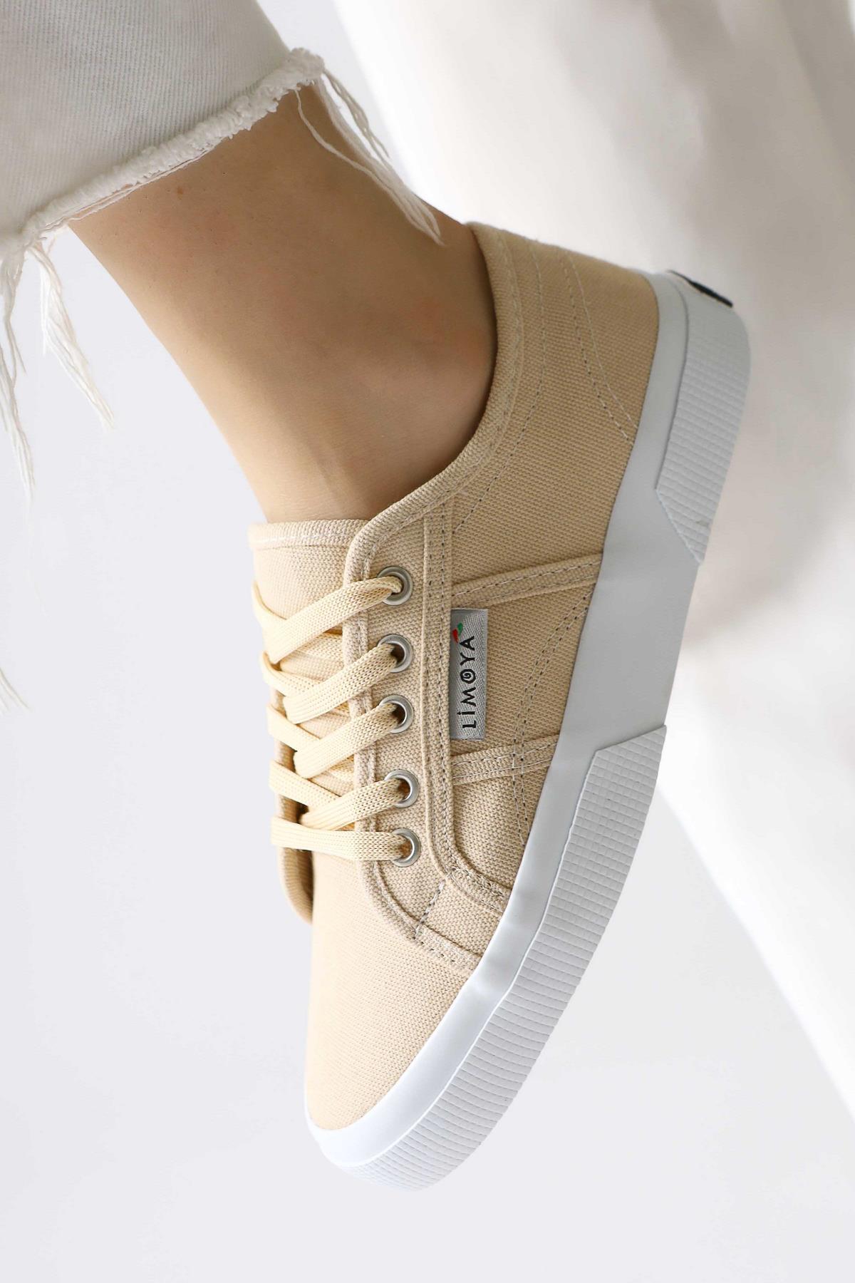 Timon – Beige Linen Sneaker