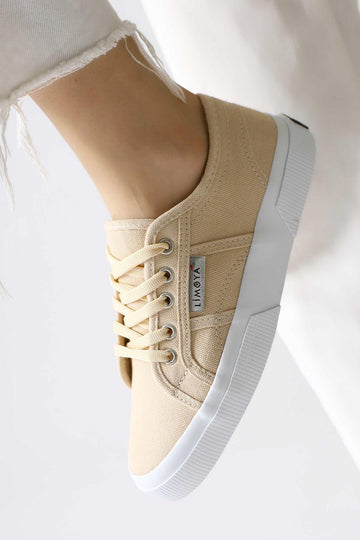 Timon – Beige Linen Sneaker