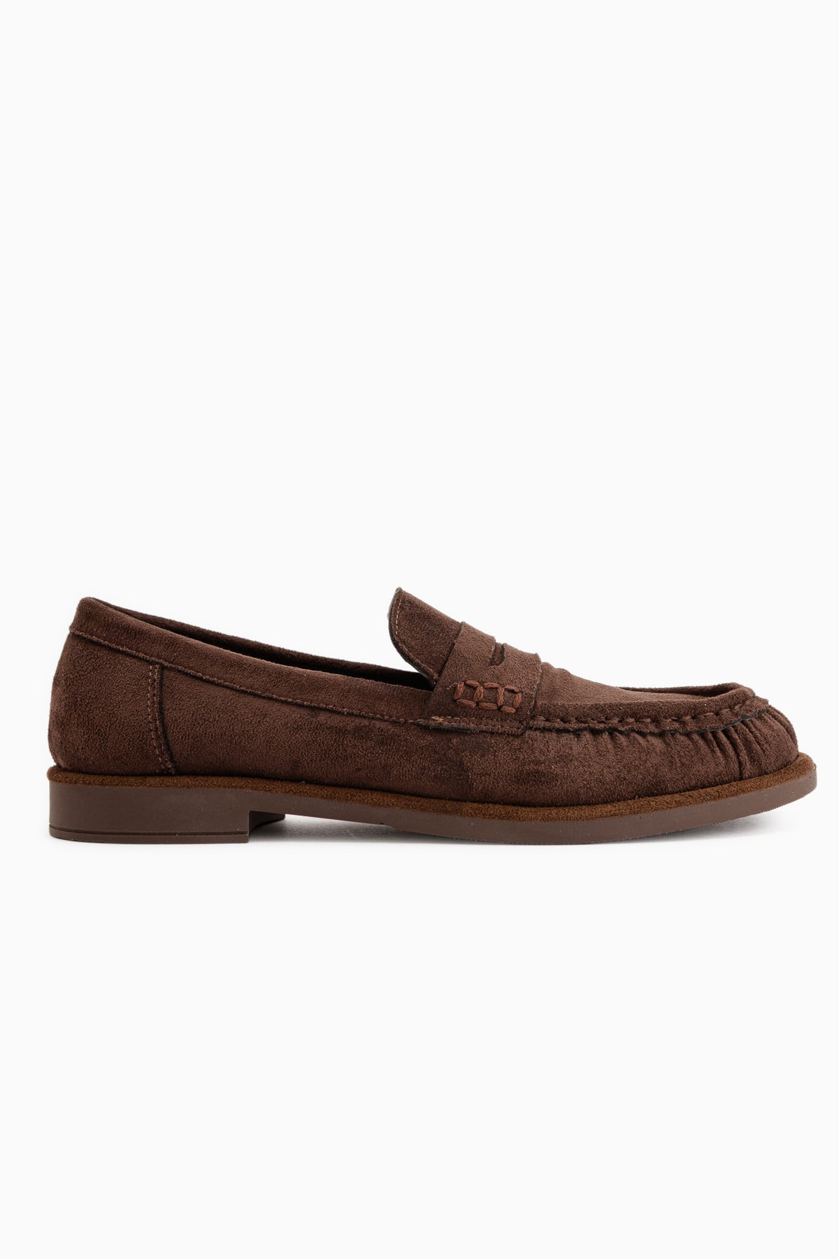 Carmel Coffee Suede Penny Loafer Women’s Shoes