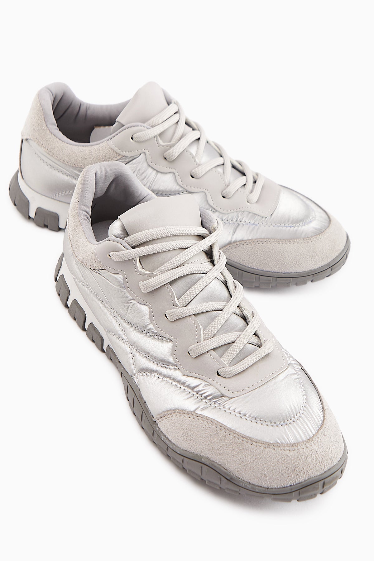 Leen Women's Grey Parachute Fabric Sneakers