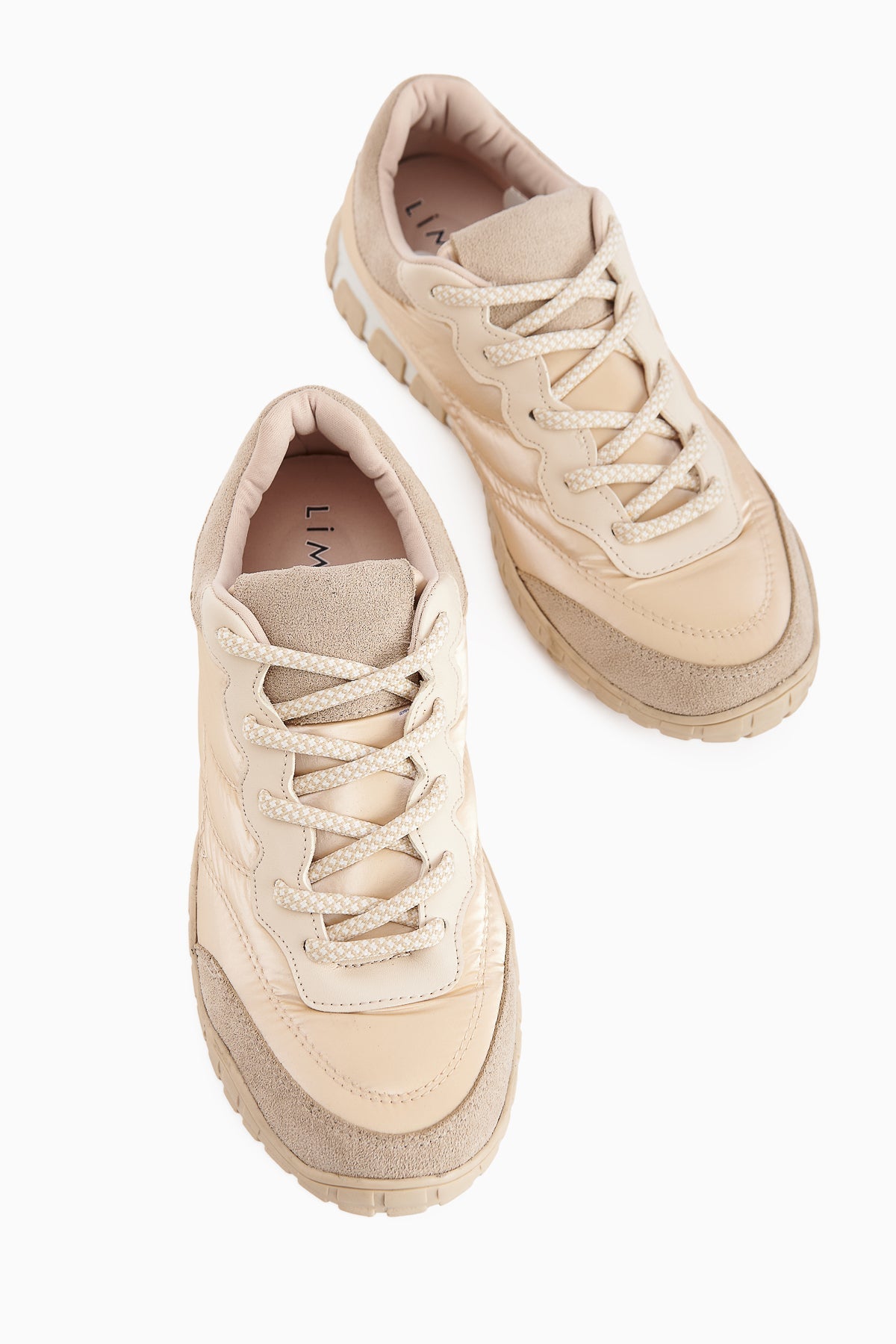 Leen Beige Parachute Fabric Women's Sneakers