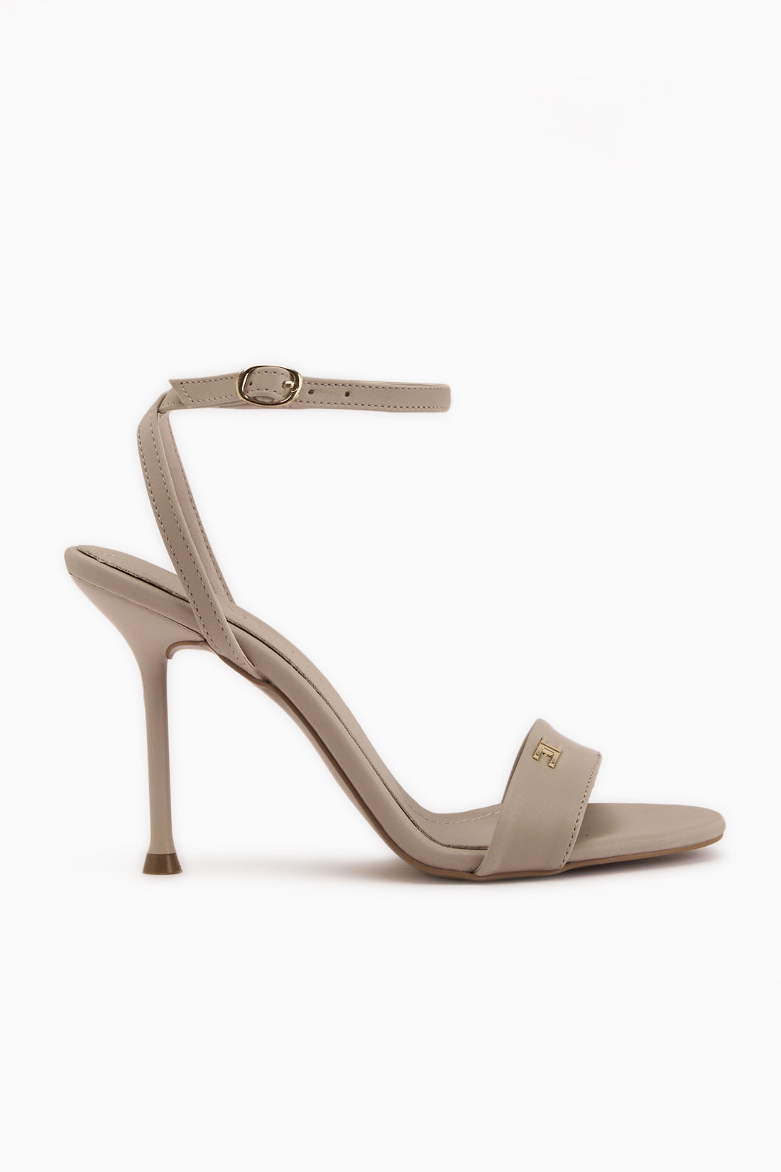 Jamila Beige Ankle Strap Thin Heeled Women’s Shoes