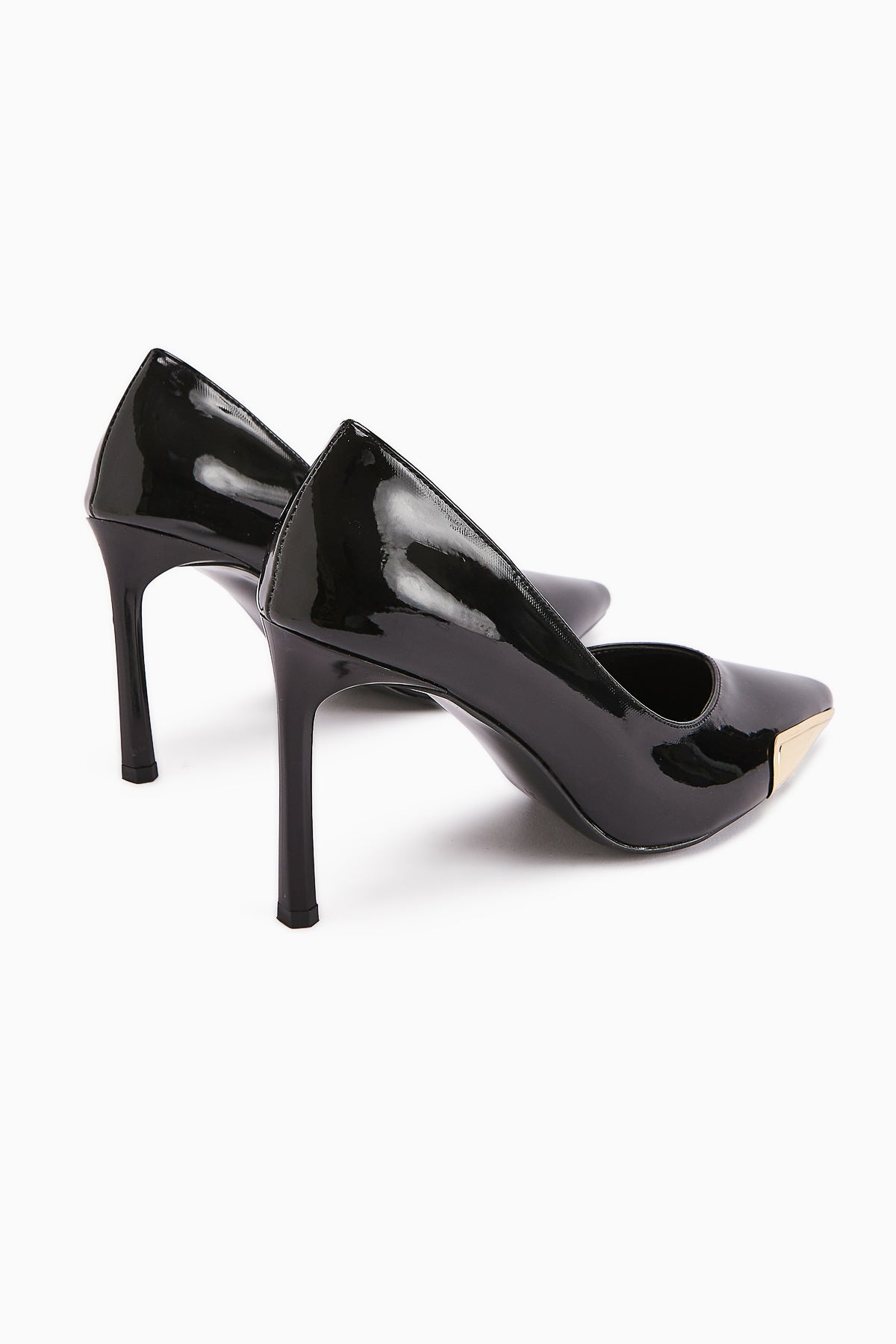 Lula Black Patent Leather Pointed Toe Women’s Heeled Shoes