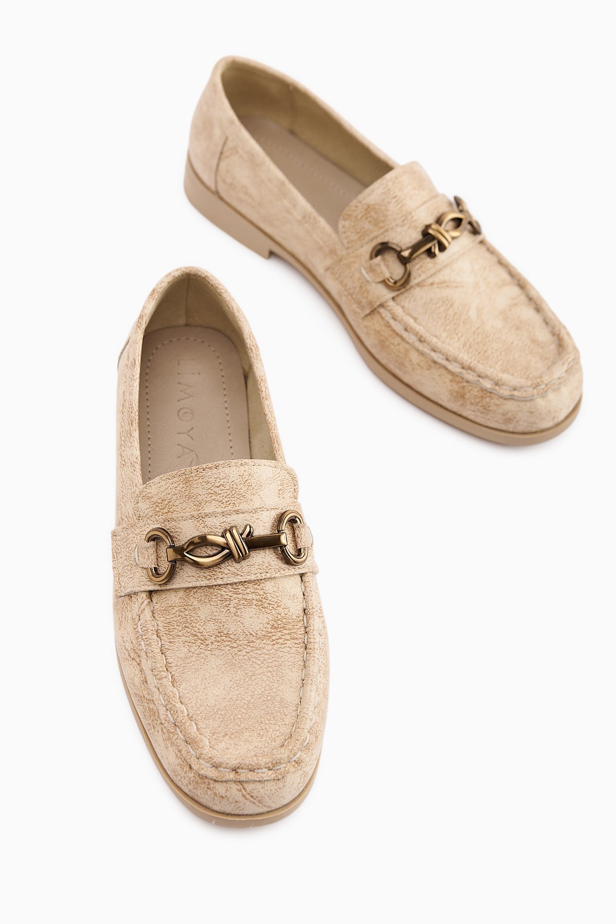 Kali – Nude Chain-Detail Loafer (Women)