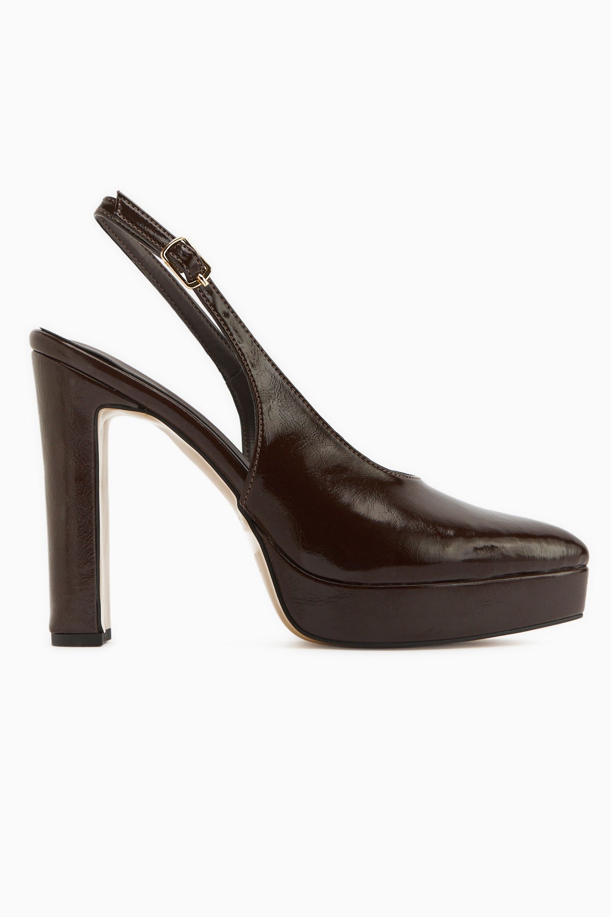 Ramia Brown Pointed Toe Platform Heeled Women’s Shoes
