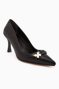 Misa – Black Buckle-Detail Stiletto (Women)