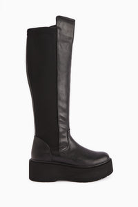 Ceres Black Platform Boots