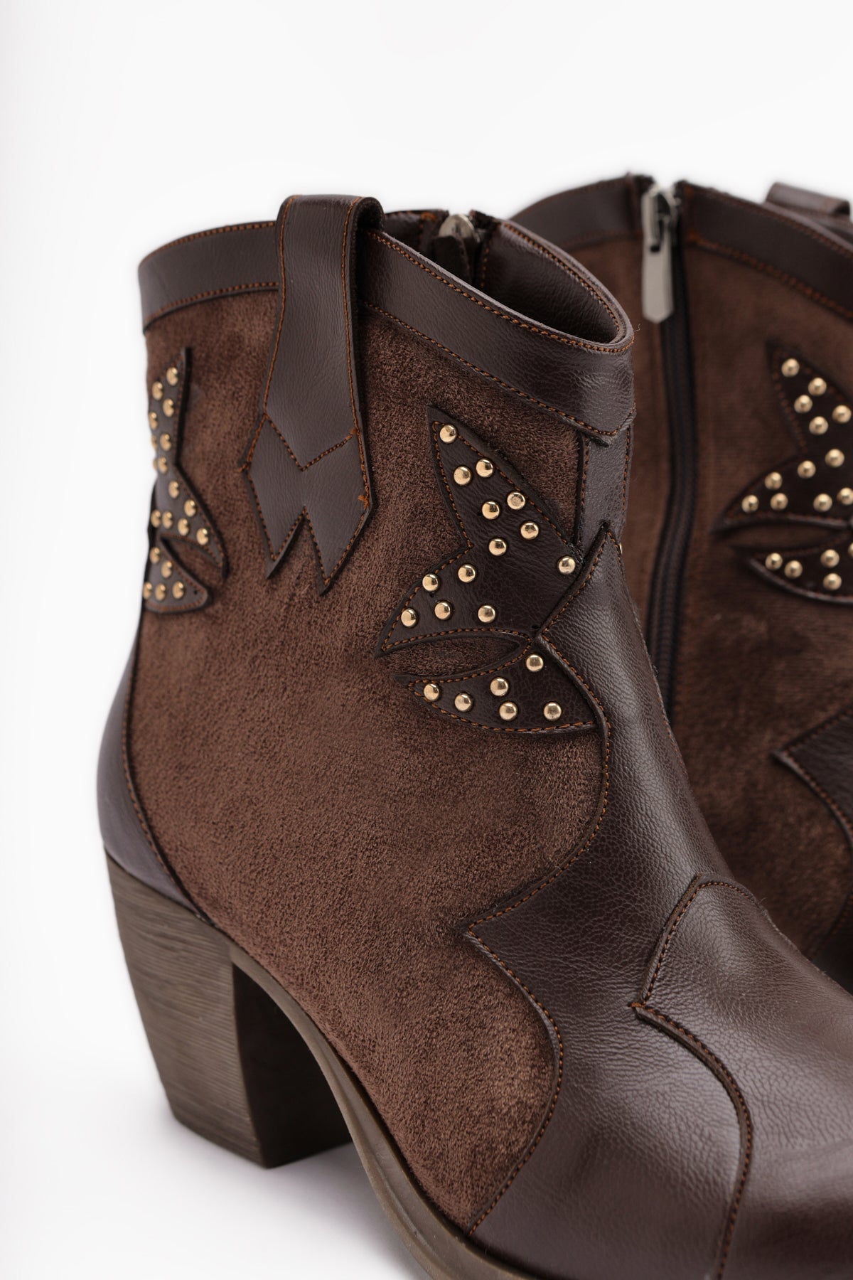 Lowis Brown Strap Women's Cowboy Western Boot