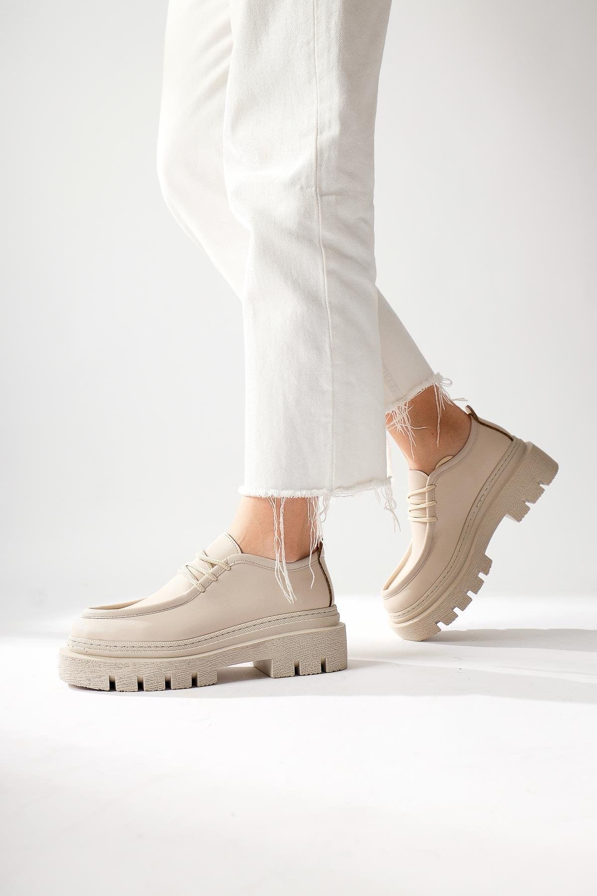 Henrica – Nude Thick-Sole Loafer (Women)