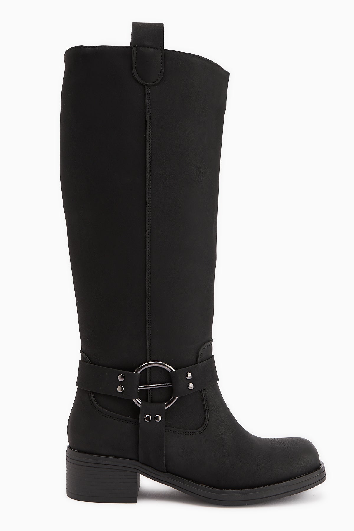 Soleil Black Belt Detailed Women’s Boots