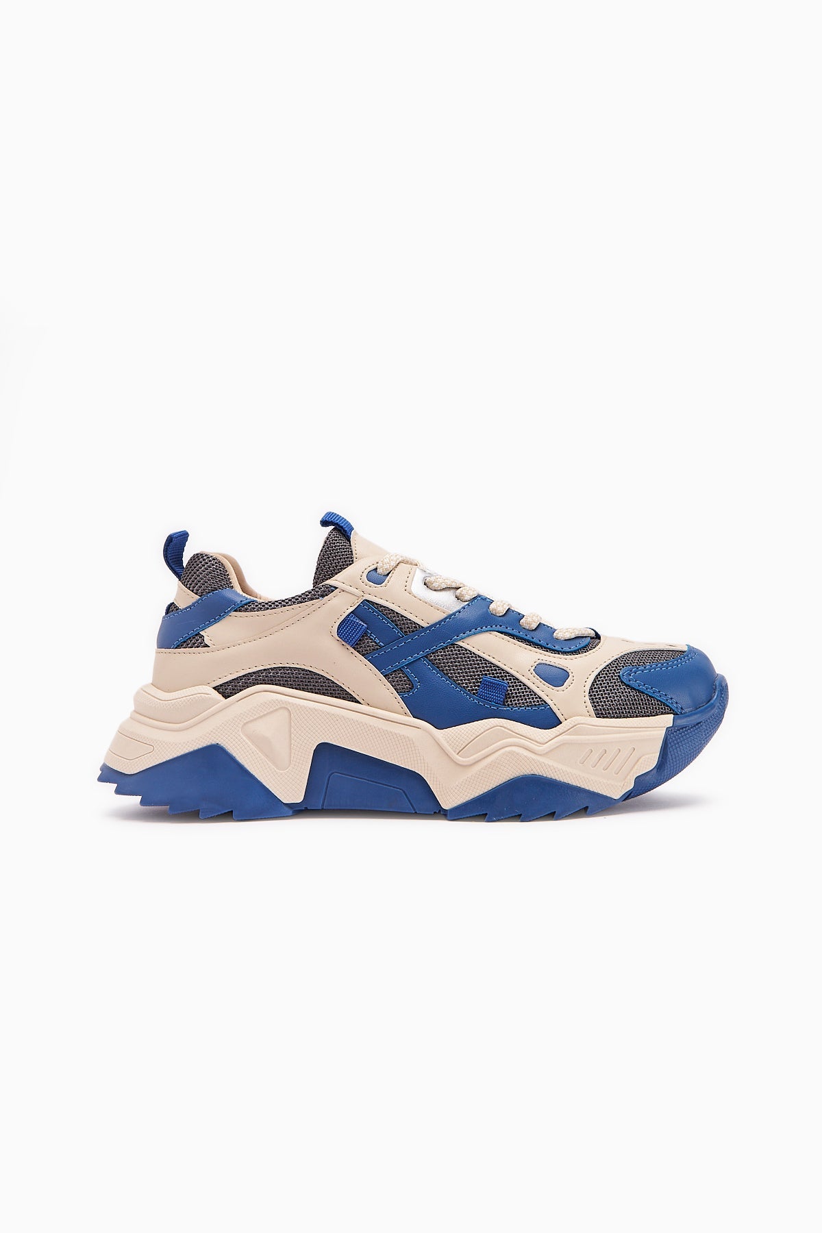 Daysi – Blue Beige Thick-Sole Sneaker (Women)