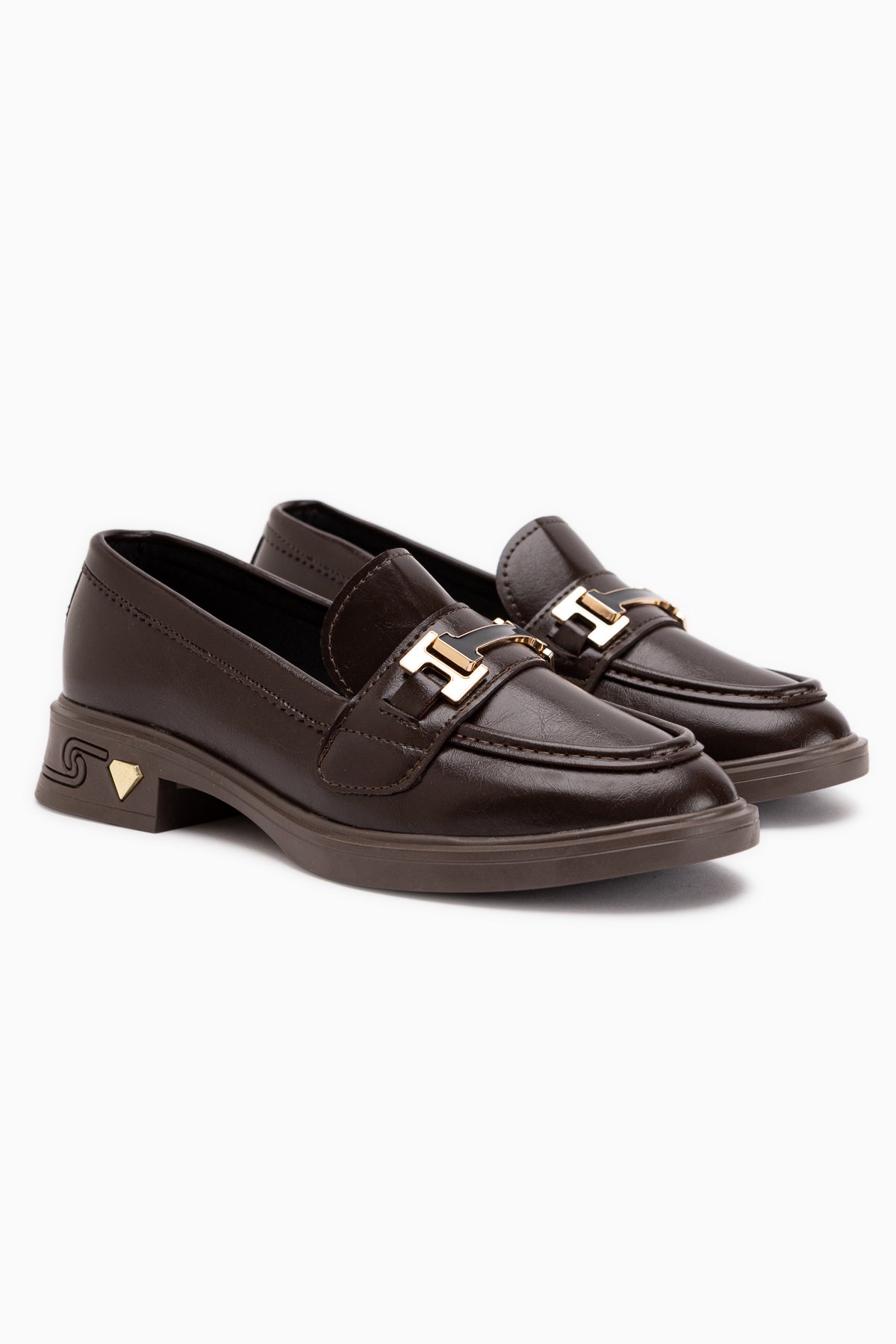 Drina Coffee Buckled Women’s Loafer Daily Shoes