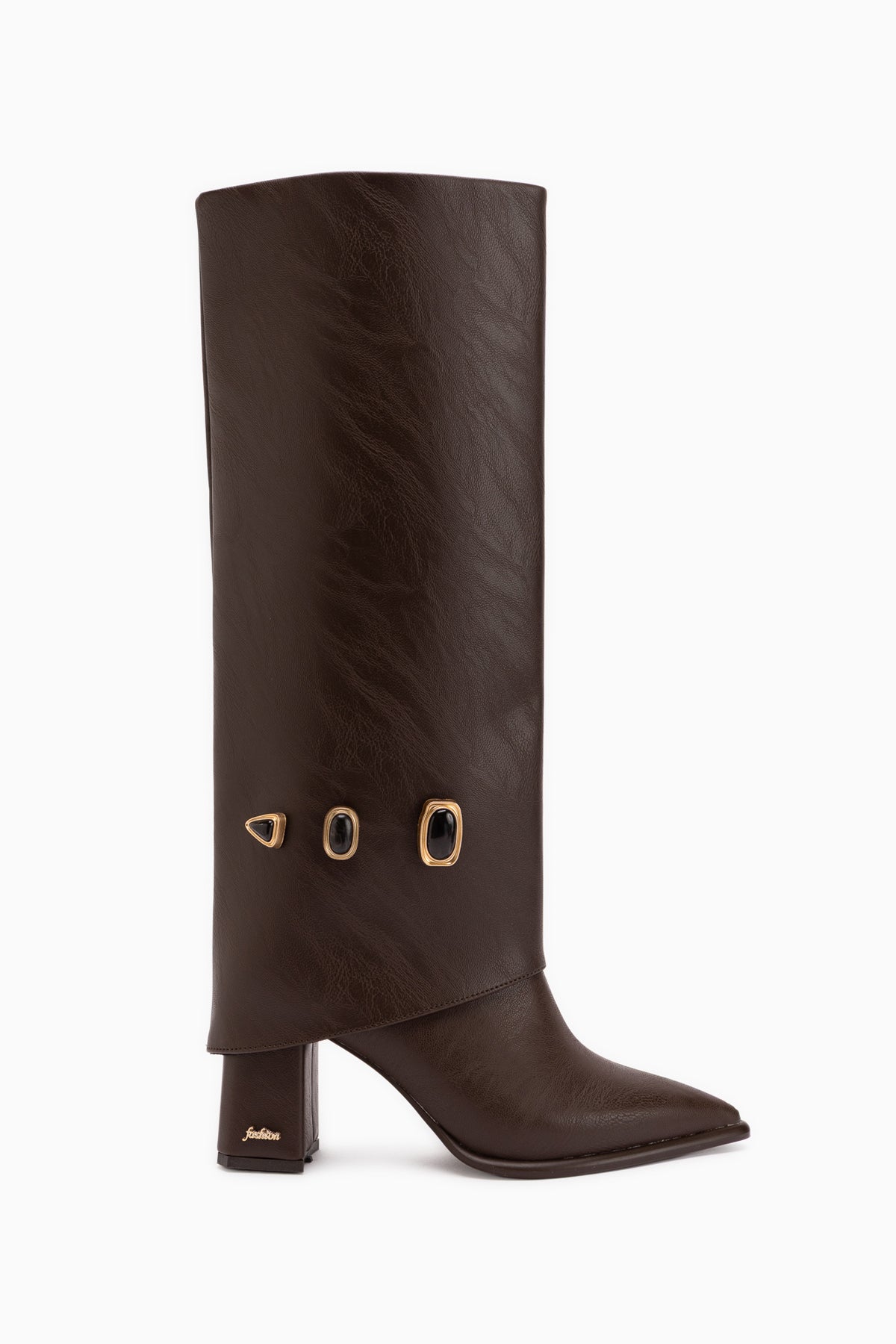 Loretta Brown Removable Cuff 2-in-1 Women’s Heeled Boots & Booties