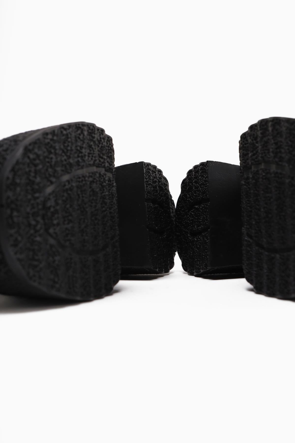 Boi Black Suede Platform Women's Casual Shoe