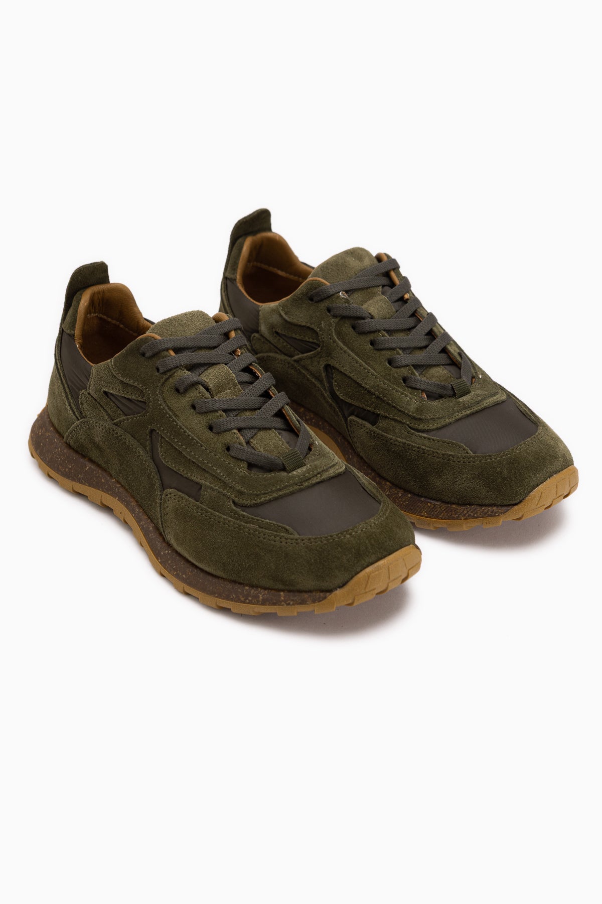 Selena Genuine Leather Khaki Suede Detailed Women’s Sneakers