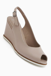 Marly Genuine Leather Mink Wedge Women’s Sandal