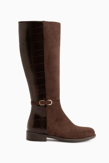 Essie Brown Suede Buckled Women’s Boots