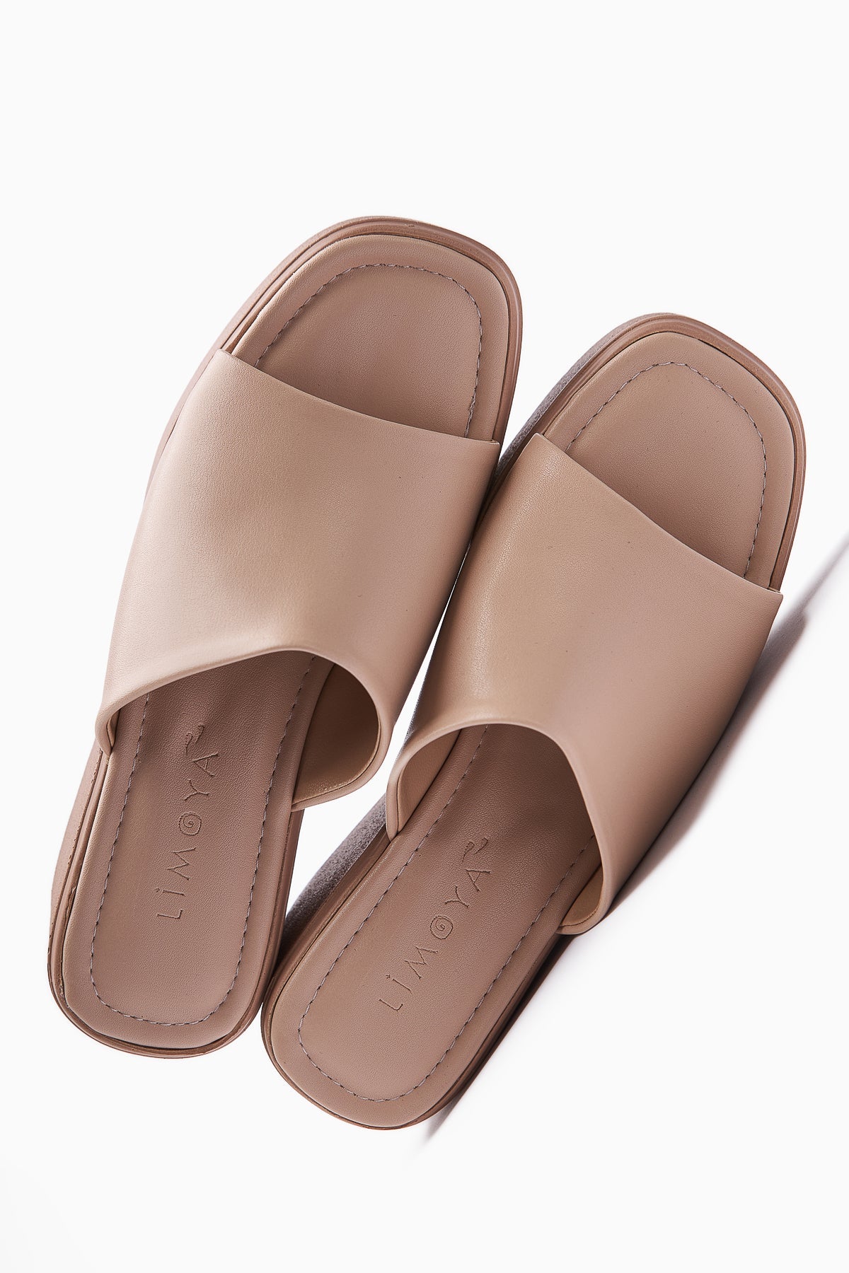 Kadra Nude Platform Heeled Women's Slipper