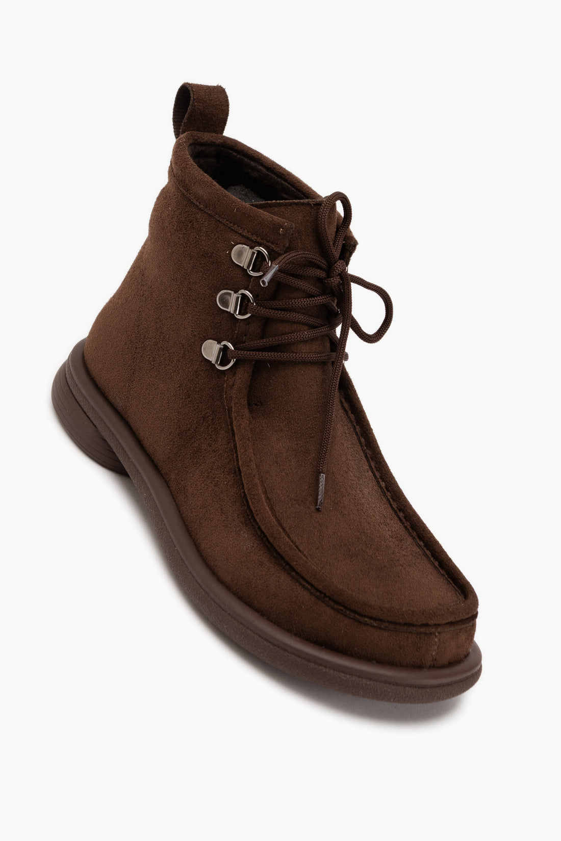 Edie Brown Suede Lace-Up Women’s Boots