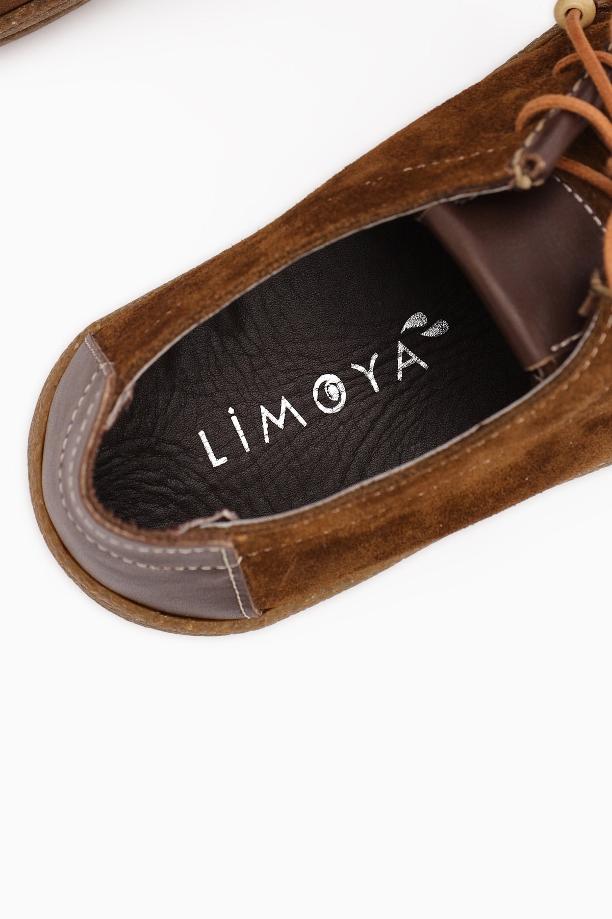 Polin Genuine Leather Brown Suede Lace-Up Daily Loafer Shoe