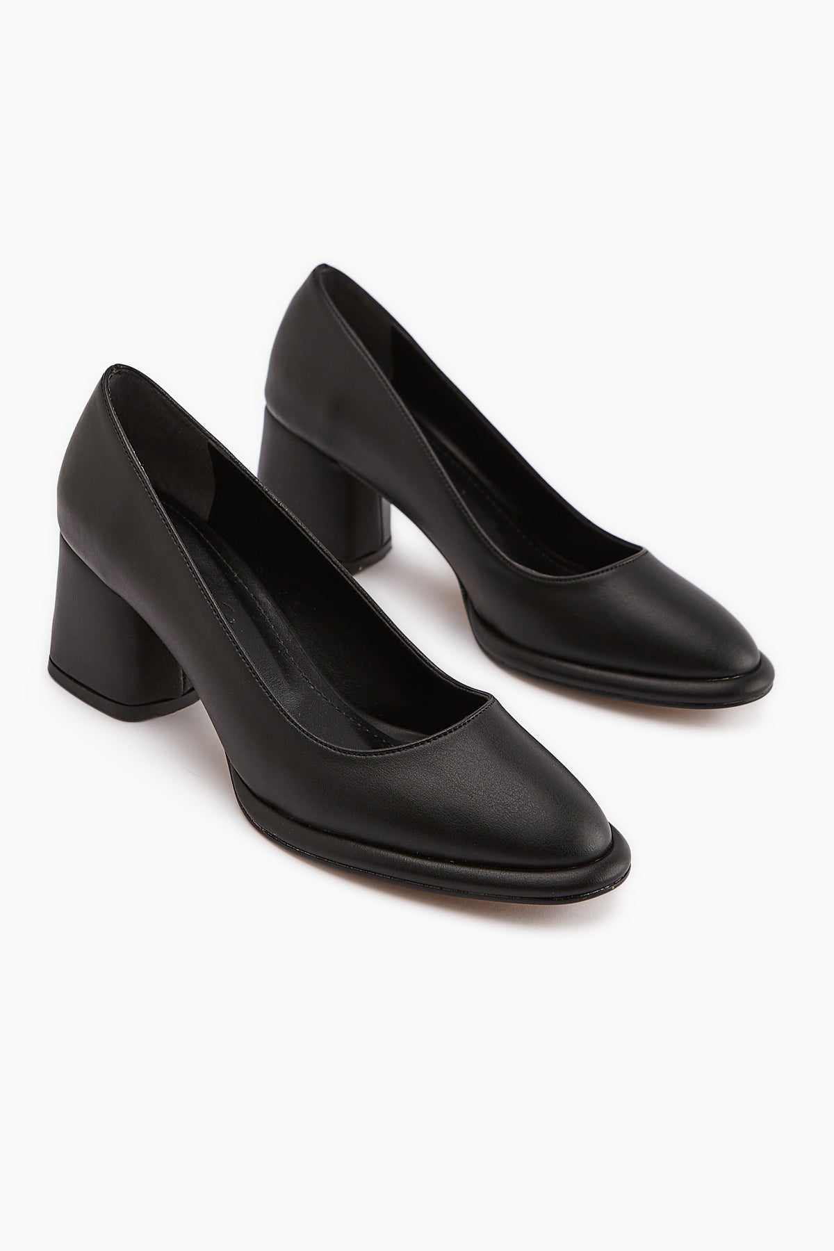 Saina Black Platform Heeled Women’s Shoes