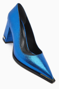 Bonny Blue Thick Heeled Women's Shoe