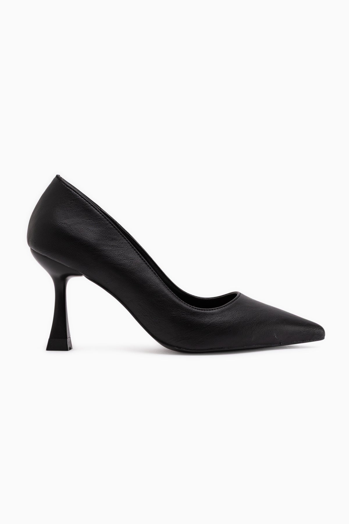 Celestine Black Crinkled Pointed Toe Women’s Stiletto