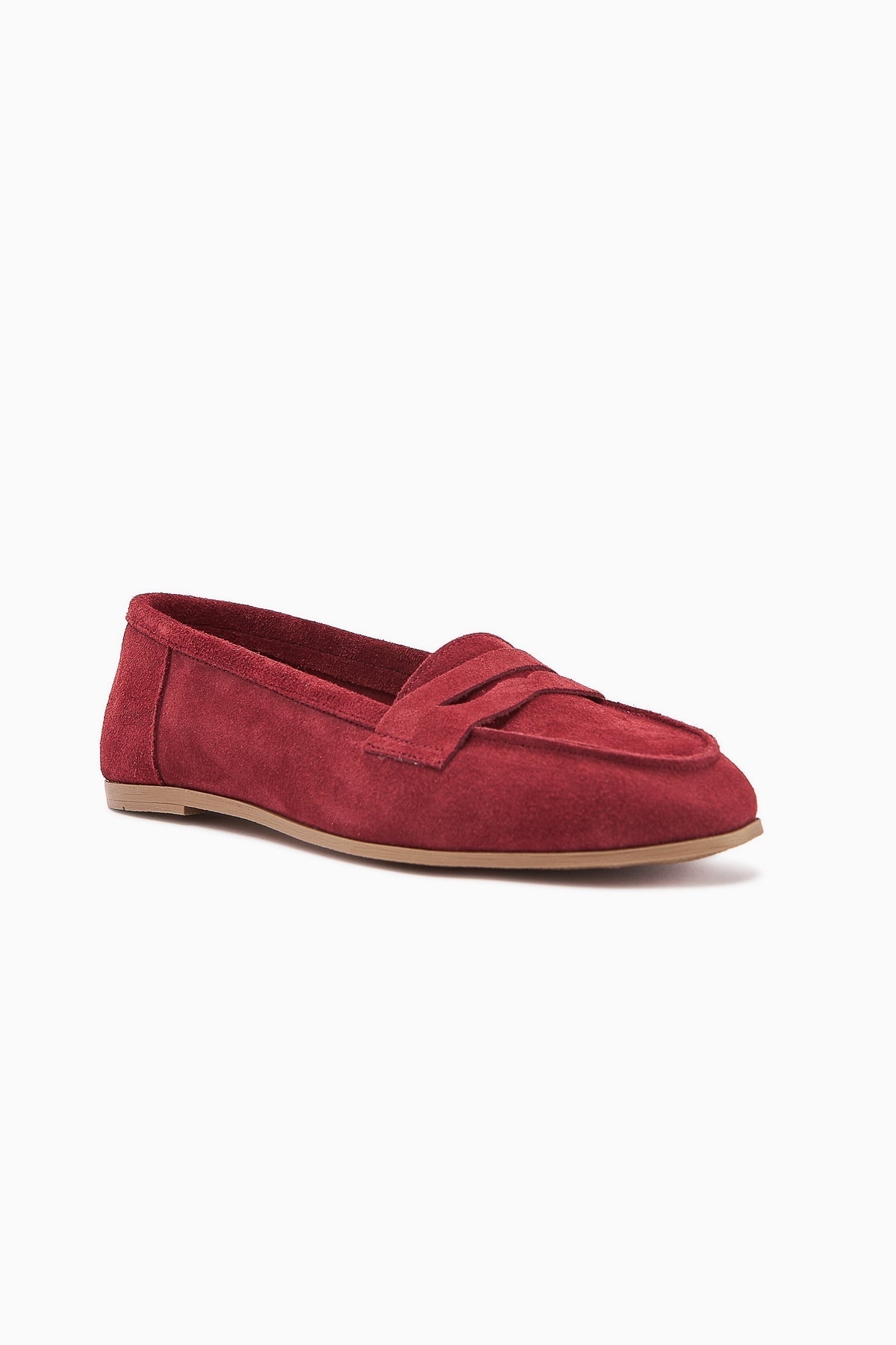 Solina Genuine Leather – Burgundy Casual Loafer (Women)